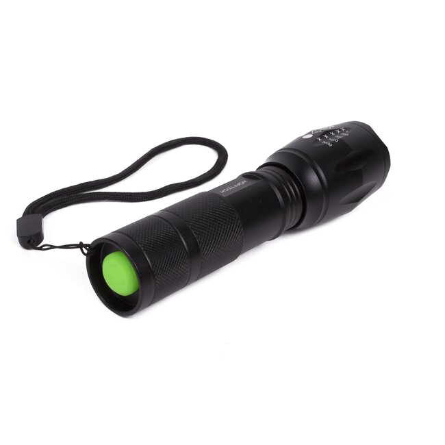 Hofftech Tactical zaklamp - COB LED - Zoomfunctie - 15 cm - IP44