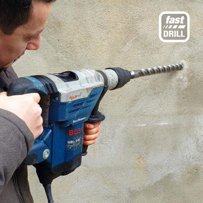 Hercules Premium betonboor - 2-snijder - 22 x 260 mm - efficiënte stofafvoer