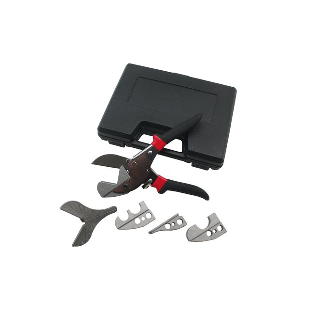 Hofftech Multifunctionele verstekschaar - Diverse koppen - Geschikt voor aluminium, kunststof, rubber en zacht hout