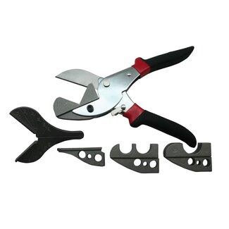 Hofftech Multifunctionele verstekschaar - Diverse koppen - Geschikt voor aluminium, kunststof, rubber en zacht hout