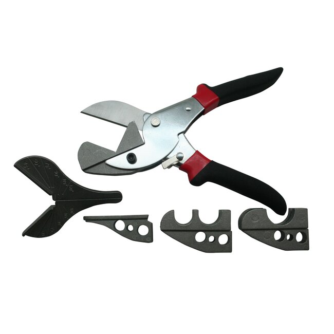 Hofftech Multifunctionele verstekschaar - Diverse koppen - Geschikt voor aluminium, kunststof, rubber en zacht hout