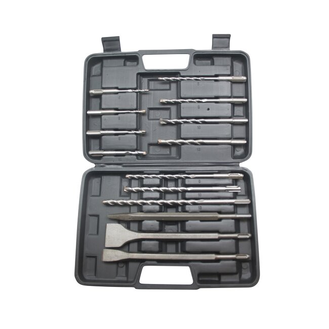 Hofftech Complete SDS+ boor- en beitelset - 14-delig - voor beton en metselwerk