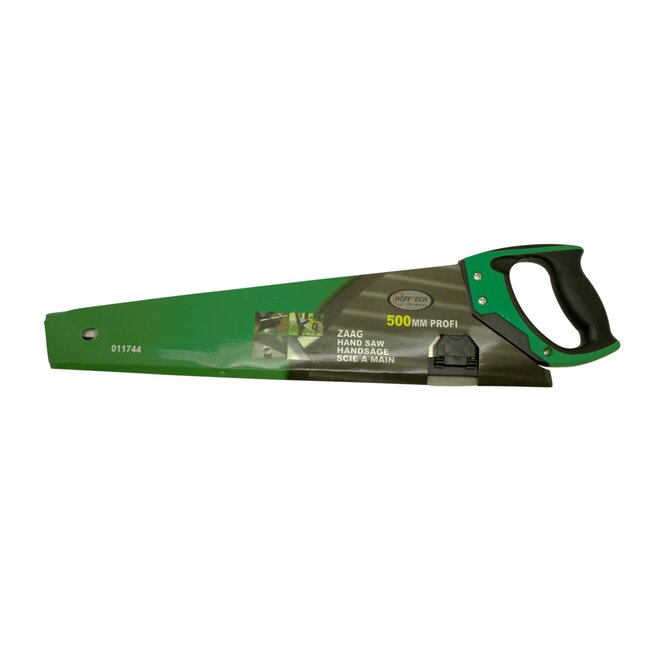 Hofftech Handzaag - Hardpoint - Dubbel Getand - 500 mm - 7 TPI - Groene Kleur