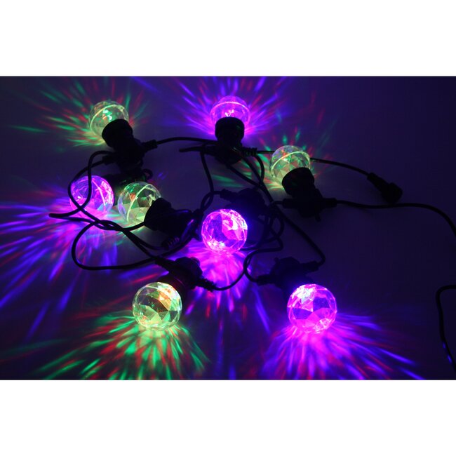 Benson Partyverlichting - 7,5 meter - Waterproof - Multicolor - 10 LED lampjes