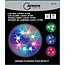 Benson LED bol - feestverlichting - flashing star effect - 15 cm - werkt op AA batterijen