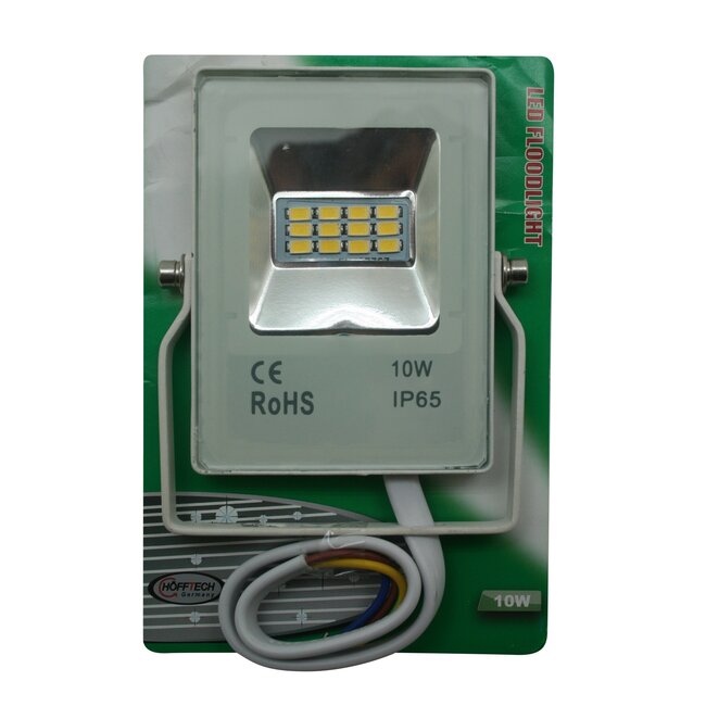 Hofftech Compacte LED bouwlamp - 10W - koud wit licht - waterdicht (IP65)