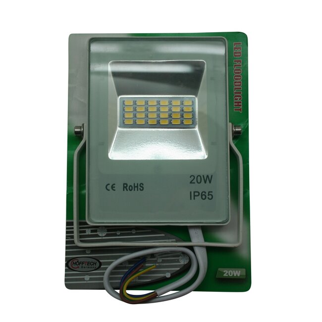 Hofftech COB LED bouwlamp - 20W - koud wit licht - waterdicht - compact formaat
