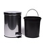 Benson Ronde pedaalemmer - RVS - vingerafdrukvrij - 5 liter - luxe uitstraling