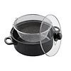 Benson Frituurpan met Korf - Ø 26 cm - Carbonstaal met Marmer Coating Benson Frituurpan met Korf - Ø 26 cm - Carbonstaal met Marmer Coating