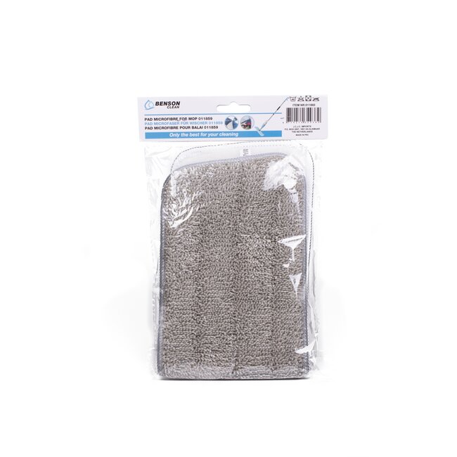 Benson Losse microvezeldoek voor vloermop met sprayfunctie - herbruikbaar en wasbaar - 42 x 14 cm