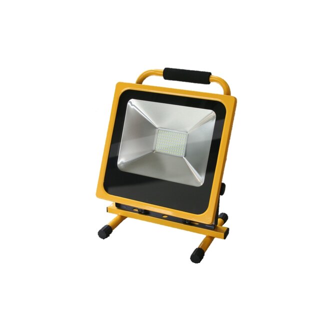 Hofftech Oplaadbare LED bouwlamp - 50 watt - 3500 lumen - waterdicht - met autolader
