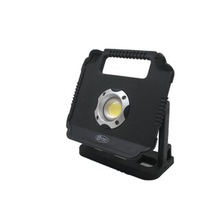 Hofftech Draagbare LED bouwlamp - 10 watt - werkt op batterijen - spatwaterdicht - 700 lumen - IP44