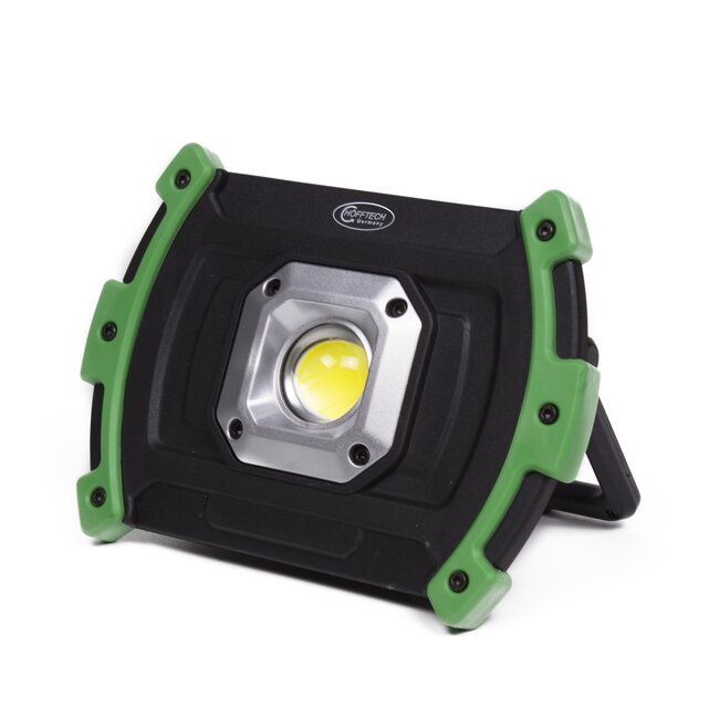 Hofftech Oplaadbare LED bouwlamp - 10W - 700 lumen - daglicht - spatwaterdicht - USB-kabel
