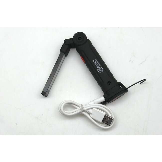 Hofftech Flexibele LED looplamp - oplaadbaar met USB - magnetische voet - 200 lumen - 205 mm - 68 gram