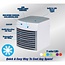 Benson Compacte luchtkoeler en bevochtiger met LED-verlichting - 10 m² - 27 dB - USB-voeding