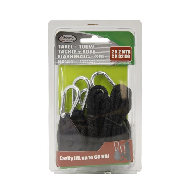 Hofftech Armaturen en filters hanger - ratchet lifter - 34 kg per stuk - set van 2