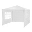 Benson Paviljoen Partytent met 3 Zijwanden - Wit - 2.9 x 2.9 x 2.5 meter