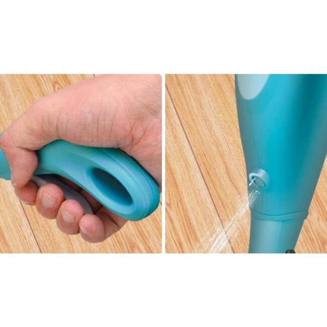 Benson Vloermop met sprayfunctie - microvezel doek - 360° roterende voet - lichtgewicht - geschikt voor harde vloeren