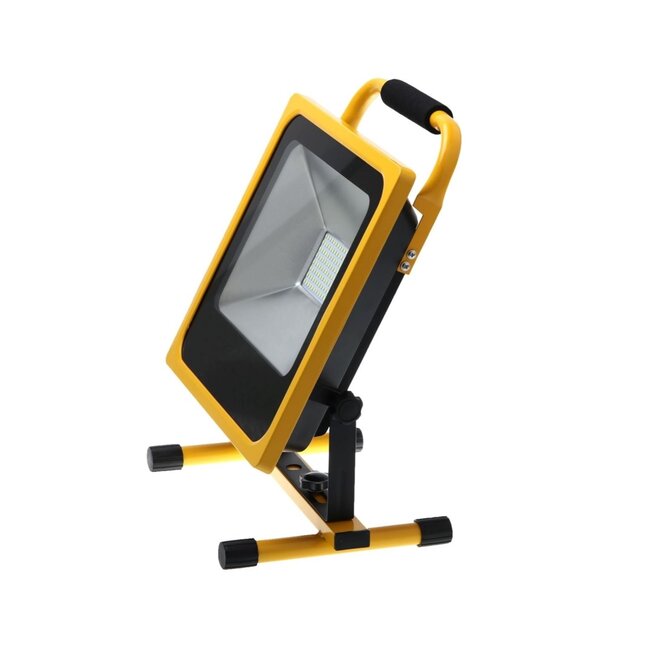 Hofftech Oplaadbare LED bouwlamp - 50 watt - 3500 lumen - waterdicht - met autolader