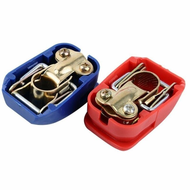 Benson Accupoolklemmen set - snelsluiting - plus en min pool - met beschermkapjes