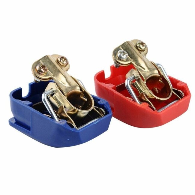 Benson Accupoolklemmen set - snelsluiting - plus en min pool - met beschermkapjes