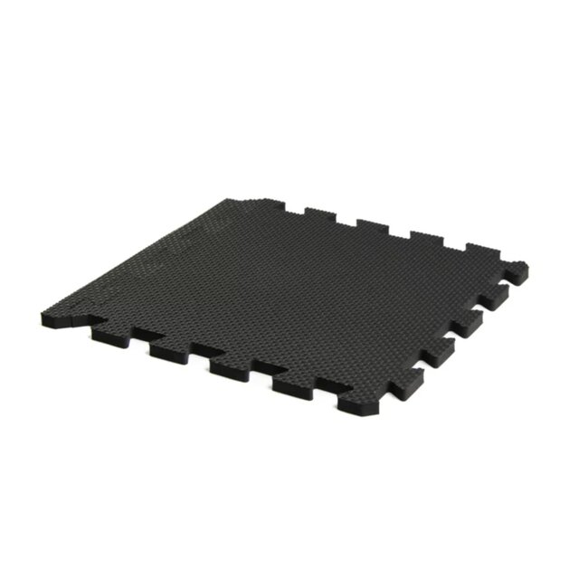 Benson Zwarte puzzel vloertegels - anti-slip - weerbestendig - 30 x 30 cm - 9 stuks