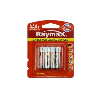 Raymax Langdurige AAA-batterijen - Alkaline - 4 stuks