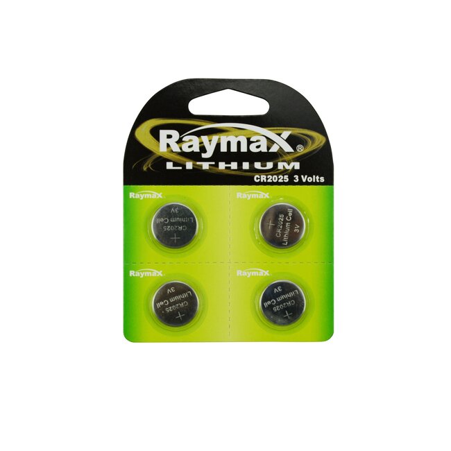 Raymax Lithium 3V Knoopcel CR2025 - 4 stuks