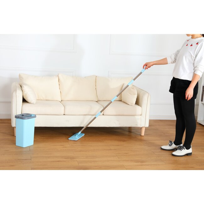 Benson Compacte vloerwisser set - Zelfreinigend - Inclusief microvezel pad - 5 liter