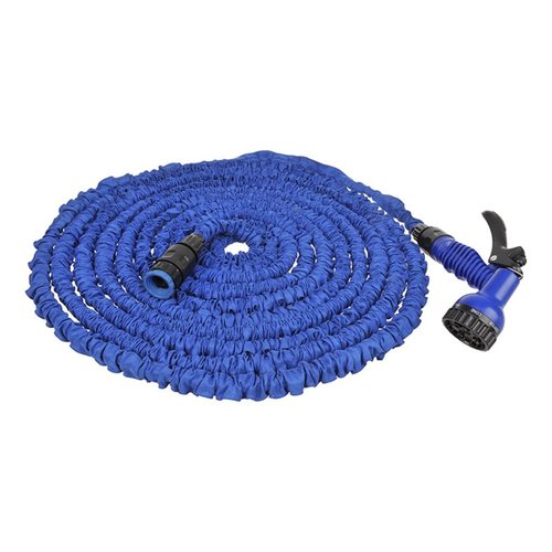 Pro Plus Uitrekbare Tuinslang met Sproeier - Uitrekbaar tot 22.5 meter - Blauw Pro Plus Uitrekbare Tuinslang met Sproeier - Uitrekbaar tot 22.5 meter - Blauw
