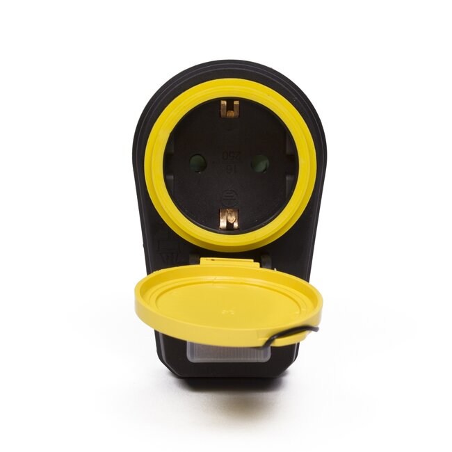 Benson Stopcontact buiten - randaarde - schakelaar en klep - IP44