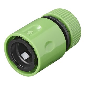 ProPlus Slangkoppeling - Kunststof - voor 1/2 inch en 5/8 inch Tuinslangen - Groen - Universeel