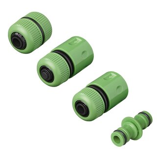 ProPlus Complete koppelingset voor tuinslangen - universeel - 4-delig - groen