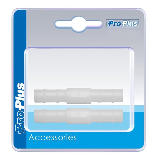 ProPlus Rechte slangtule - Ø 8 mm - Temperatuurbestendig - Set van 2 stuks