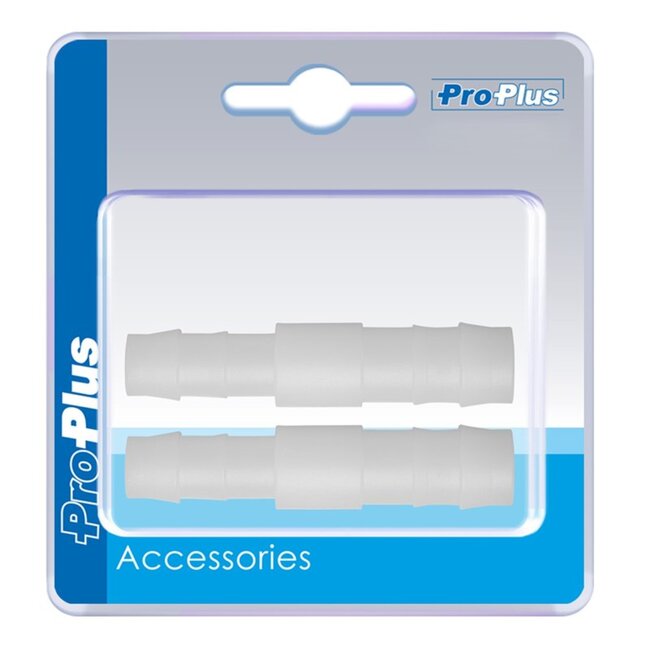 ProPlus Slangreduceerstuk - Recht - Ø 12 x 10 mm - Wit - 2 stuks - Temperatuurbestendig