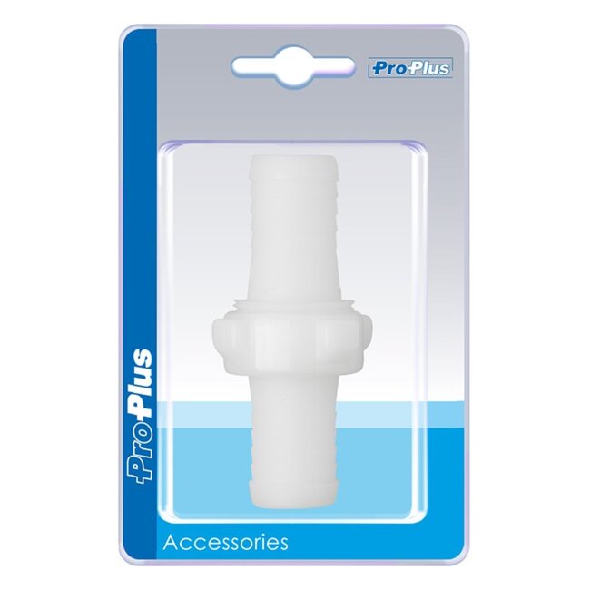 ProPlus Slangtule koppeling - Ø 19 mm - Nylon - Wit - Bestand tegen 8 bar - Tot 80°C