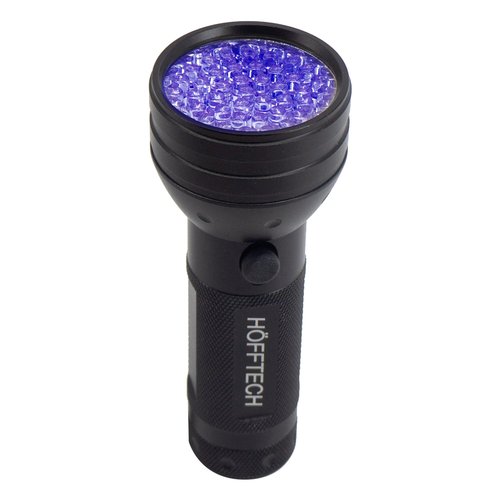 Hofftech Zaklamp UV Licht - 51 LED's - 5 Watt - Geld - Urine & Overige - Aluminium - 3 x AA Batterij Hofftech Zaklamp UV Licht - 51 LED's - 5 Watt - Geld - Urine & Overige - Aluminium - 3 x AA Batterij
