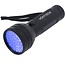 Hofftech Zaklamp UV Licht - 51 LED's - 5 Watt - Geld - Urine & Overige - Aluminium - 3 x AA Batterij