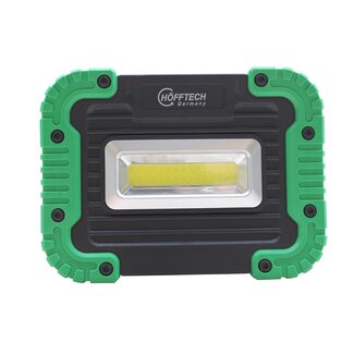 Hofftech Krachtige LED bouwlamp - 8 watt - batterijgevoed - spatwaterdicht - 500 lumen - compact formaat