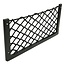 ProPlus Elastisch opbergnet met kunststof frame - 302 x 169 mm - zwart