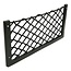ProPlus Elastisch opbergnet met kunststof frame - 366 x 180 mm - zwart
