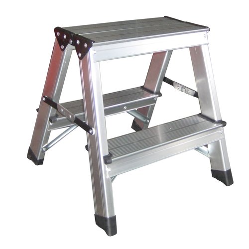 Benson Trap Dubbel 2 x 2 Treden - Aluminium - Maximaal 150 kilo Benson Trap Dubbel 2 x 2 Treden - Aluminium - Maximaal 150 kilo