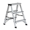 Benson Dubbelzijdige Aluminium Trap 2 x 3 Treden. Max 150Kg Benson Dubbelzijdige Aluminium Trap 2 x 3 Treden. Max 150Kg