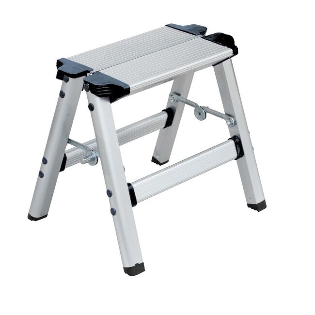 Benson Opvouwbare aluminium opstapkruk - antislip - max 150 kg
