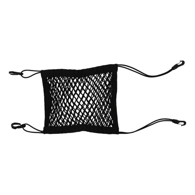 ProPlus Elastisch dubbel opbergnet met kunststof haken - 26 x 28 cm