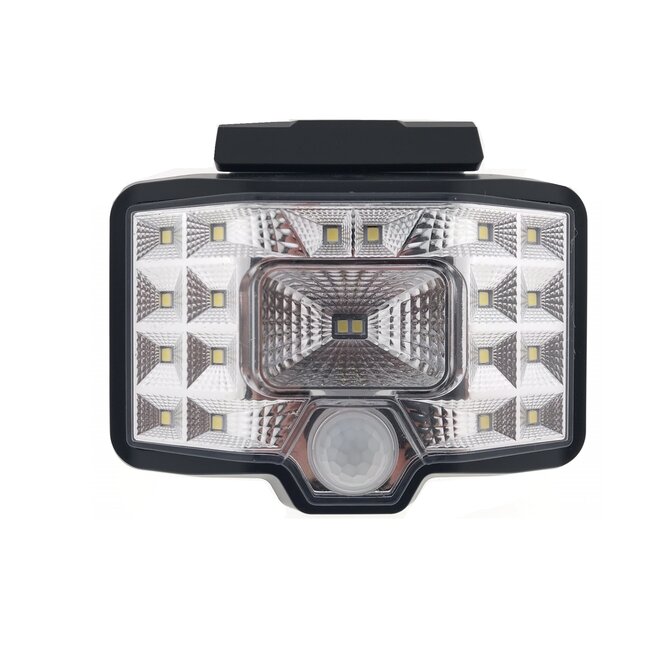 Hofftech Solar buitenlamp - LED - met sensor - IP44 - wit - 13,2 x 21 cm