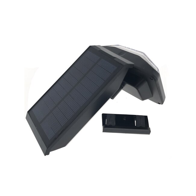 Hofftech Solar buitenlamp - LED - met sensor - IP44 - wit - 13,2 x 21 cm