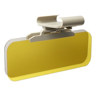 ProPlus Zonneklepverlenger met Night Vision - Verstelbaar - 320 mm - Beige/Geel