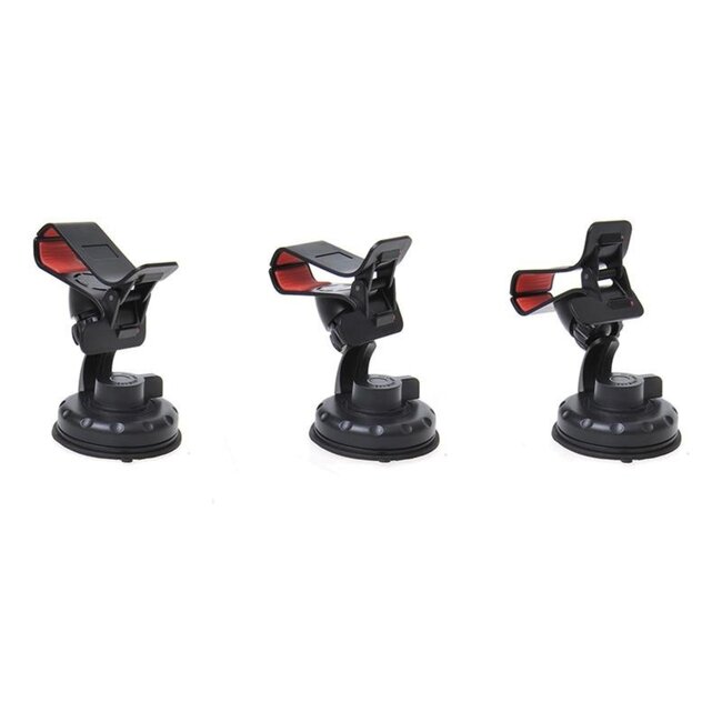 ProPlus Universele smartphonehouder - 360 graden draaibaar - Zuignap bevestiging - Zwart - 4,5 tot 10,5 cm