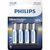 Philips Ultra Alkaline Batterijen AA - 4 stuks Philips Ultra Alkaline Batterijen AA - 4 stuks